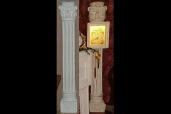 Lyonsworth Hall - Making Clock from Pillar