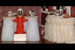 Lyonsworth Hall - Plum Pudding from Fire Hydrant with Dessert Table Surround