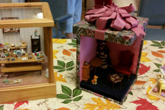 Miniature scenes that members displayed at the Artis Senior Living Center of Mason, OH