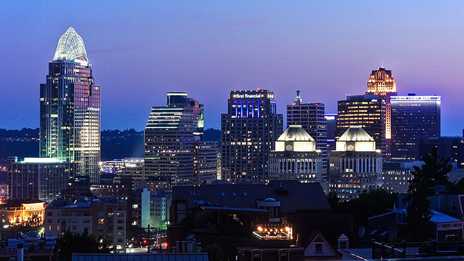 Downtown Cincinnati viewed from Mt. Adams