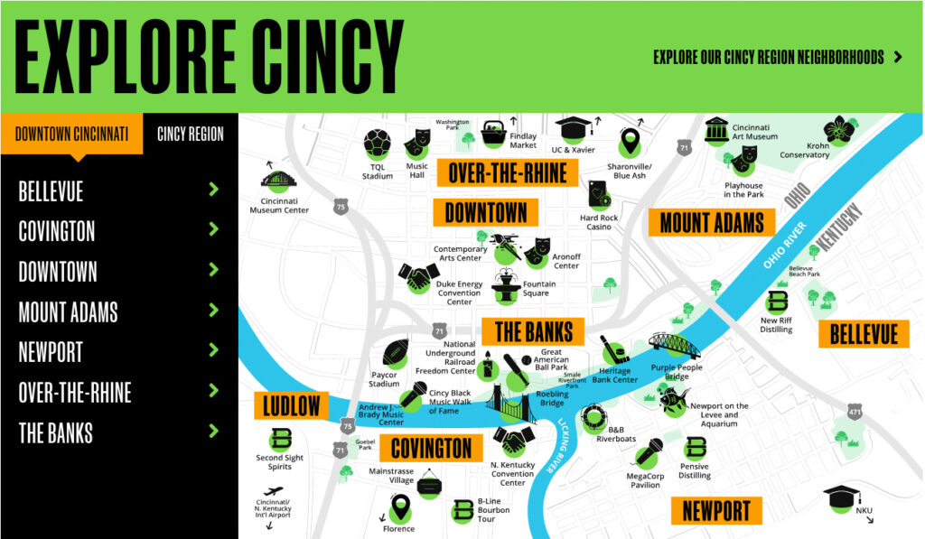 Explore Cincy map