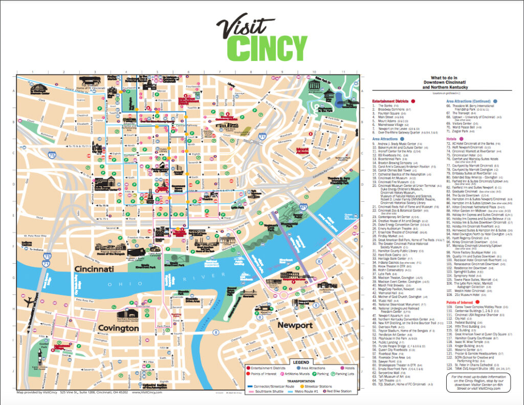 Visit Cincy map